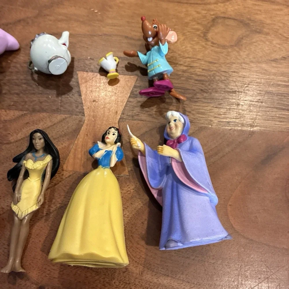 LOT Disney Princess Cake Toppers Cinderella Pocahontas Jasmine Snow White 3